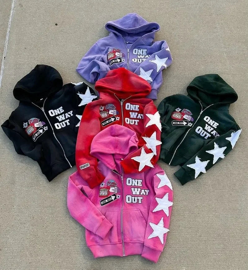 444 STREET ZIP HOODIE PUNK